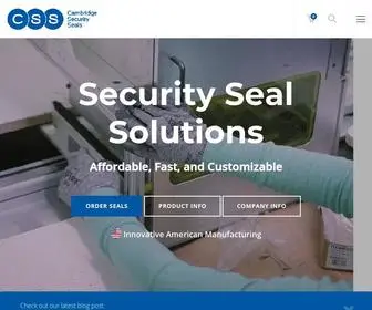 Cambridgeseals.com(Cambridge Security Seals) Screenshot
