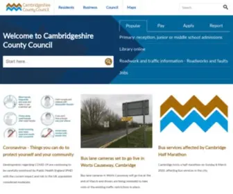 Cambridgeshire.gov.uk(Cambridgeshire County Council) Screenshot
