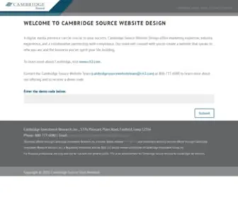 Cambridgesourcesites.com(Cambridge Source Sites Network) Screenshot