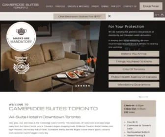 Cambridgesuitestoronto.com(All-Suite Hotels in Downtown Toronto) Screenshot