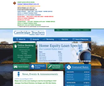 Cambridgeteachersfcu.org(Cambridgeteachersfcu) Screenshot