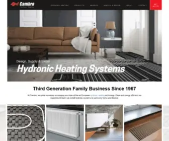 Cambrohydronicheating.com.au(Hydronic Heating Systems) Screenshot