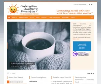 Cambscf.org.uk(Cambridgeshire Community Foundation) Screenshot