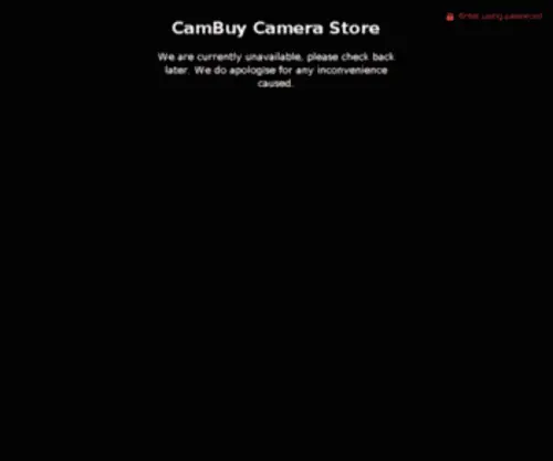 Cambuy.com.au(CamBuy Camera Store) Screenshot