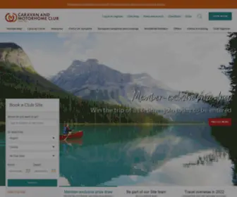 Camc.com(The Caravan and Motorhome Club) Screenshot