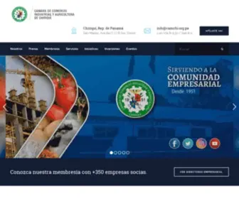 Camchi.org.pa(La Cámara de Comercio de Chiriquí (CAMCHI)) Screenshot