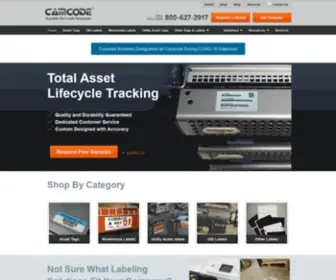 Camcode.com(Durable Barcode Labels for Asset Tracking) Screenshot