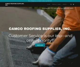 Camcoroofing.com(Camco Roofing Supplies) Screenshot