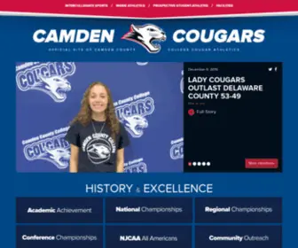 Camdenccathletics.org(Camden County College) Screenshot
