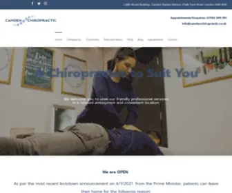 Camdenchiropractic.co.uk(Camden Chiropractic brings highly a skilled and experienced clinic to Camden Town) Screenshot