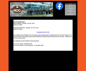 Camdencountyhog.com(Camden County New Jersey HOG Chapter 3093) Screenshot