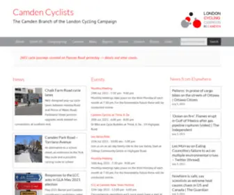 Camdencyclists.org.uk(The Camden Branch of the London Cycling Campaign) Screenshot