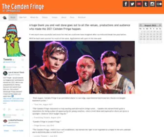 Camdenfringe.com(The Camden Fringe 2022) Screenshot