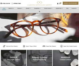 Camdenopticians.co.uk(Camden Contact Lens Centre) Screenshot