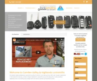 Camdenvalleylocksmiths.com.au(Camden Valley & Highlands Locksmiths and Security) Screenshot