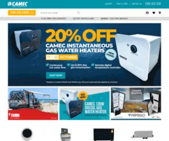 Camec.com.au(Caravan and RV Superstore) Screenshot