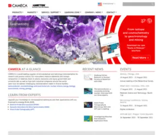 Cameca.com(Elemental & Isotopic Microanalysis) Screenshot