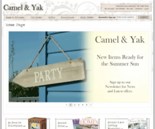 Camelandyak.co.uk(Home page Camel and Yak) Screenshot