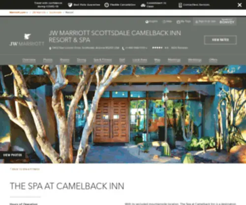 Camelbackspa.com(The Spa at Camelback Inn) Screenshot