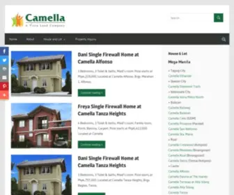 Camellahomes.net(Camella Homes) Screenshot