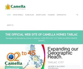 Camellahomestarlac.com(Camella Homes Tarlac) Screenshot