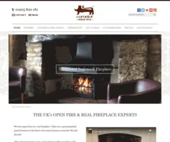 Camelotrealfires.co.uk(Real Open Fires) Screenshot