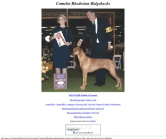 Camelotrr.com(Camelot Rhodesian Ridgebacks) Screenshot