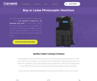 Camelott.co.uk(Office Photocopier Supplier) Screenshot