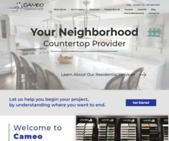 Cameocountertops.com(Custom Countertops Fabricators and Installers in Holland Ohio) Screenshot