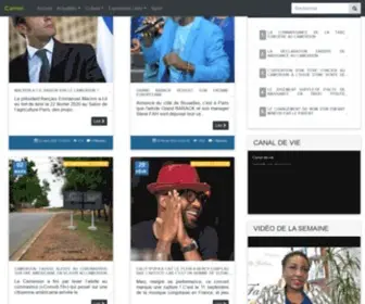 Camer.be(Est le site de la diaspora du cameroun) Screenshot