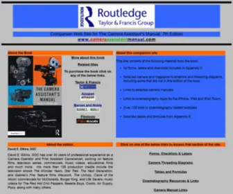 Cameraassistantmanual.com(The Camera Assistant Manual Web Site) Screenshot