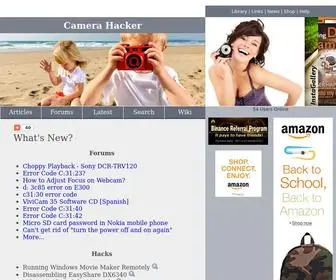 Camerahacker.com(Camera Hacker) Screenshot