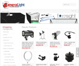 Cameralight.co.za(Camera Lighting Equipment for photo and video) Screenshot