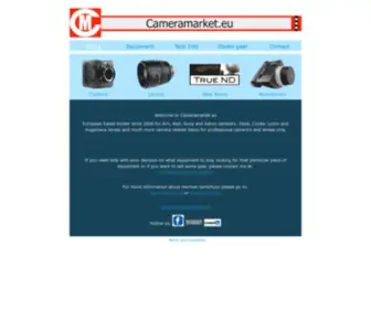 Cameramarket.eu(Used Camera Market for Arri Aaton Zeiss Cooke Angenieux) Screenshot