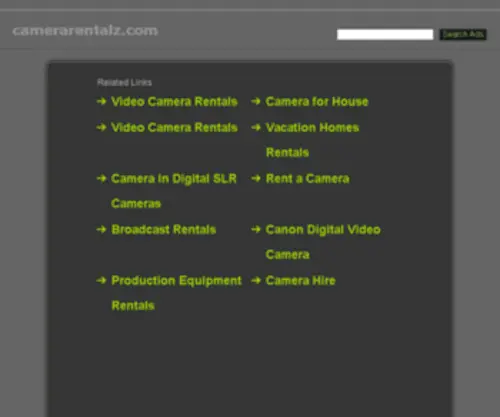 Camerarentalz.com(RED Epic Rentals) Screenshot