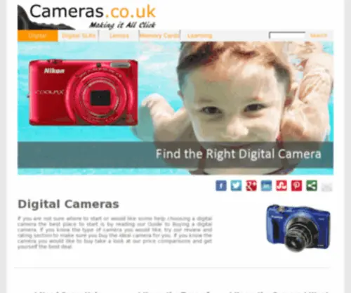 Cameras.co.uk(Digital cameras) Screenshot