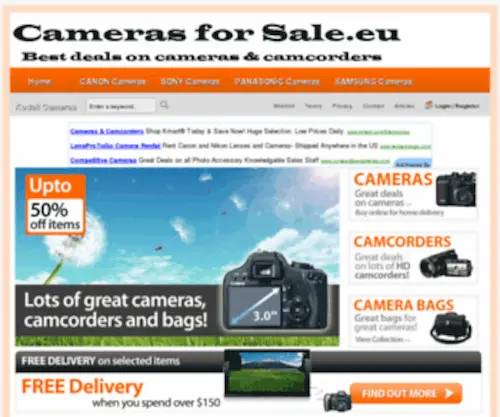 Camerasforsale.eu(Cameras For Sale) Screenshot