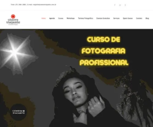 Cameraviajante.com.br(Escola de Fotografia e Cinema CÂMERA VIAJANTE) Screenshot