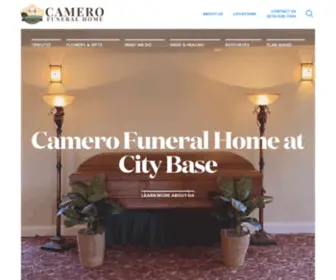 Camerocitybase.com(Camero Funeral Home at City Base) Screenshot