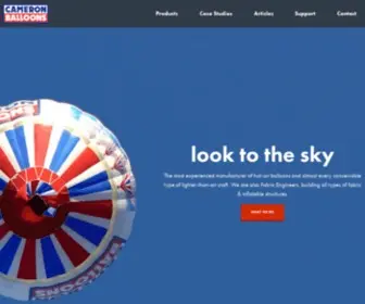 Cameronballoons.co.uk(We make hot air balloons) Screenshot