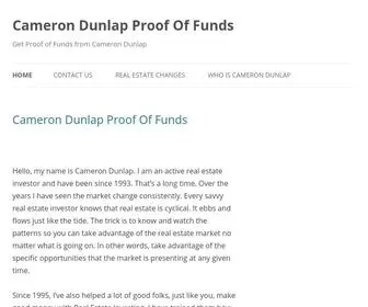 Camerondunlapproofoffunds.com(Cameron Dunlap Proof Of Funds) Screenshot