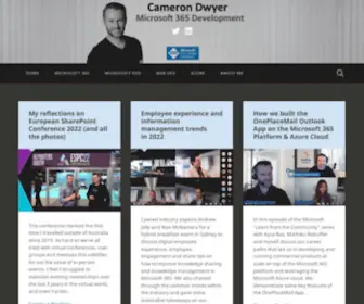 Camerondwyer.com(Office 365) Screenshot