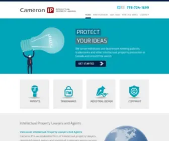 Cameronip.com(Cameron IP) Screenshot