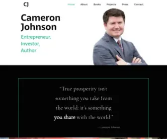 Cameronjohnson.com(Cameron Johnson) Screenshot