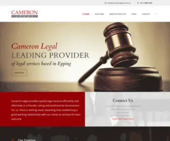 Cameronlegal.com.au(Epping Solicitors and Lawyers servicing all your needs) Screenshot