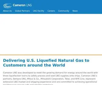 Cameronlng.com(Cameron LNG) Screenshot