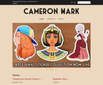 Cameronmark.com(Cameron Mark Artwork & Prints) Screenshot