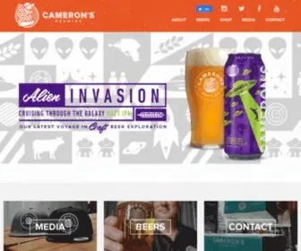 Cameronsbrewing.com(Cameron’s Brewing Co) Screenshot