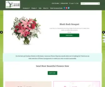 Cameronsflowers.com(Kitchener Florist) Screenshot