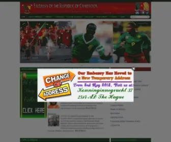 Cameroon-Embassy.nl(Official Website Embassy of Cameroon) Screenshot